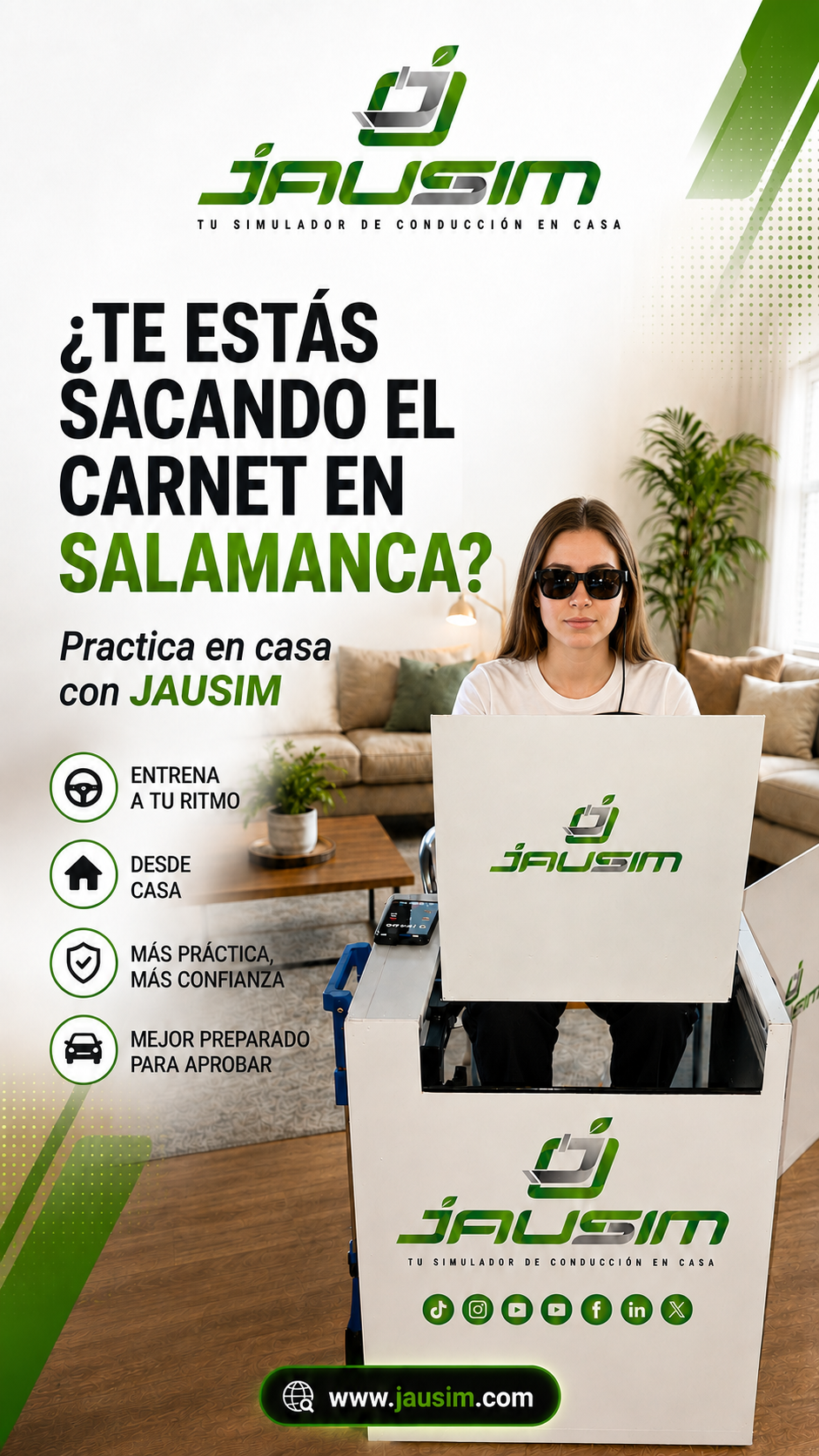 Simulador de conducción para clases prácticas en salamanca